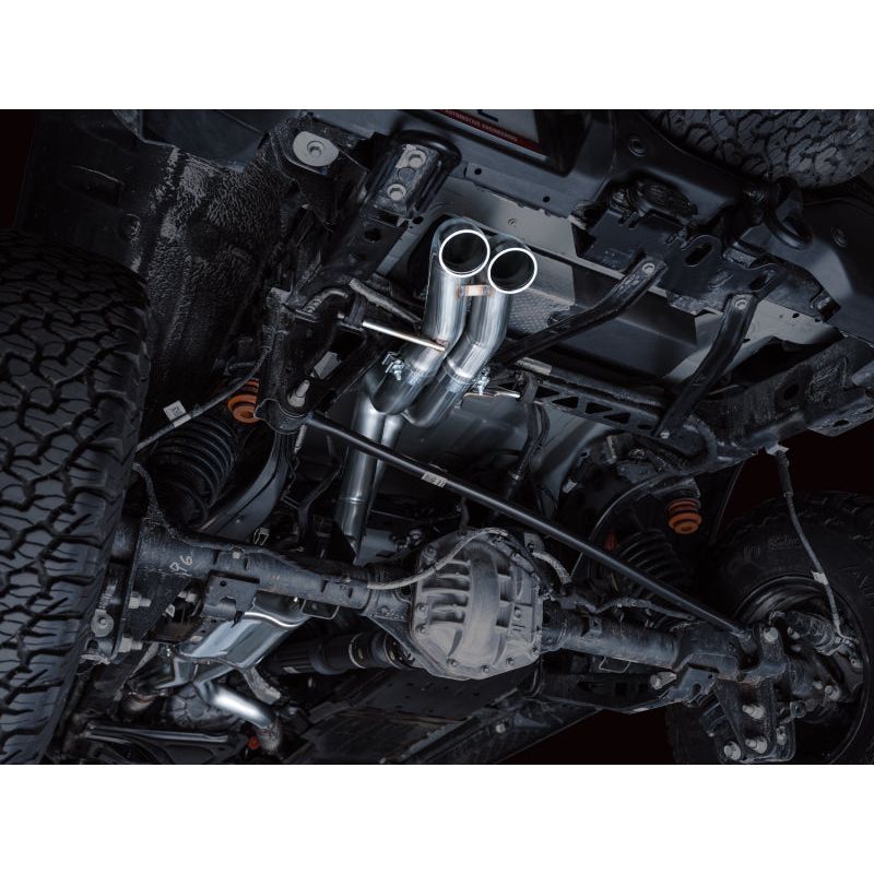 AWE Tuning 2022+ Ford Bronco Raptor 4WD Dual BashGuards Cat-Back SwitchPath Exhaust (No Tips)