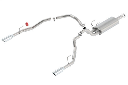 Borla 09-13 Dodge RAM 1500 5.7L CC/SB w/Fact Sngl Exhaust C/B 3x2.5in Single Round Rolled Split Rear