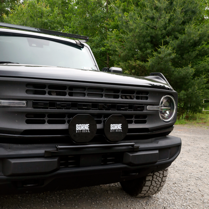 Borne Off-Road 7in Round Light Cover Black BNLT-COV-RD7BK