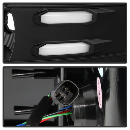 Spyder 16-18 Chevy Silverado Light Bar LED Tail Lights - All Black ALT-YD-CS16-LED-B 5085863