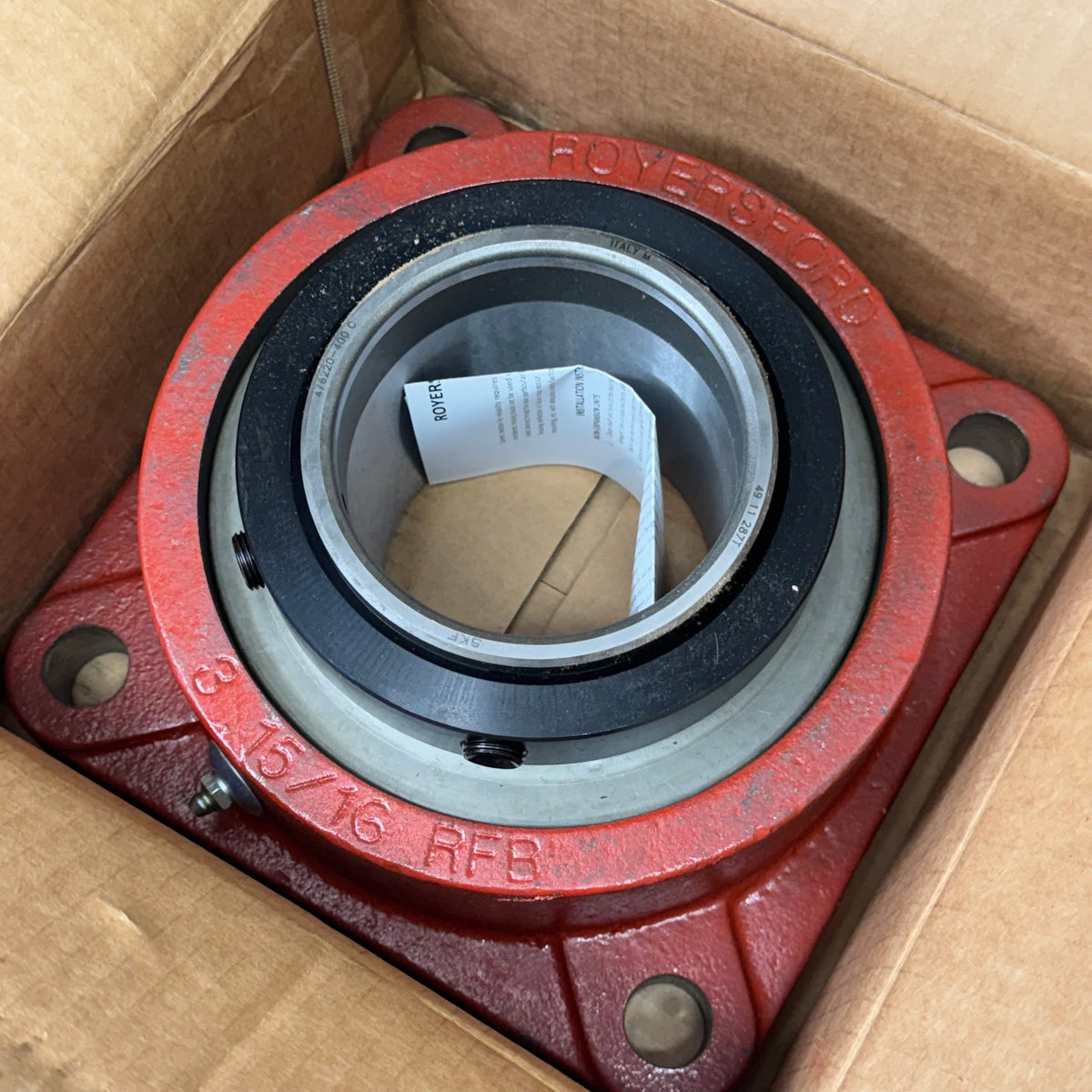 ROYERSFORD Spherical 4Bolt Flange Bearing 4"Non-Expansion SKF Inserts 40-05-N400