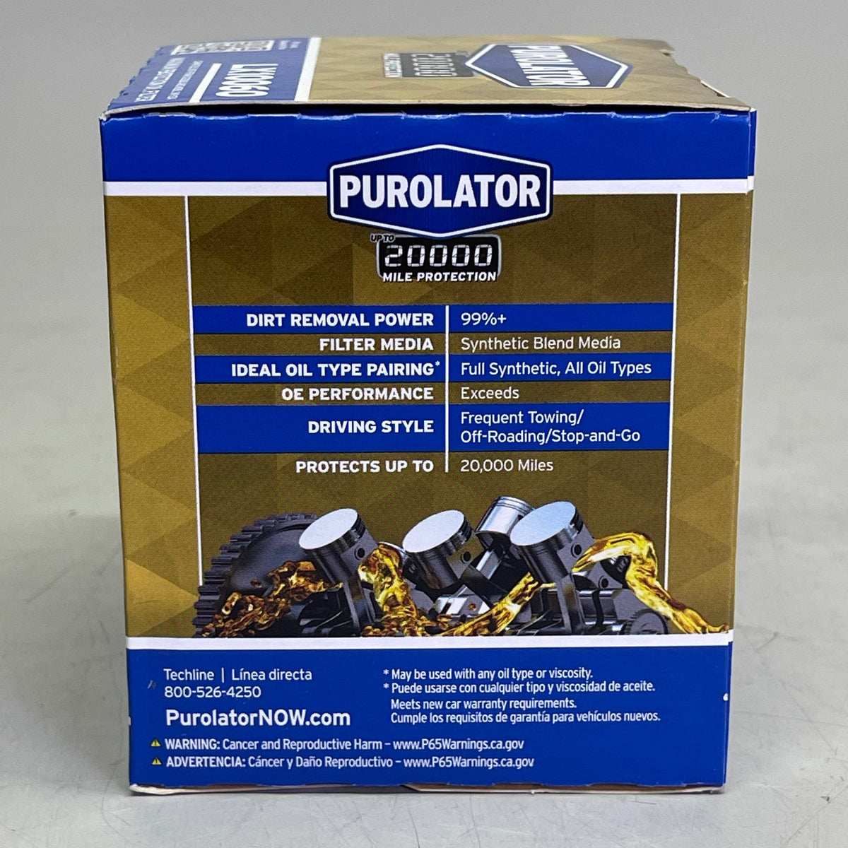 PUROLATOR (6 PACK) Maximum Protection Oil Filter 20000 Miles LX10060