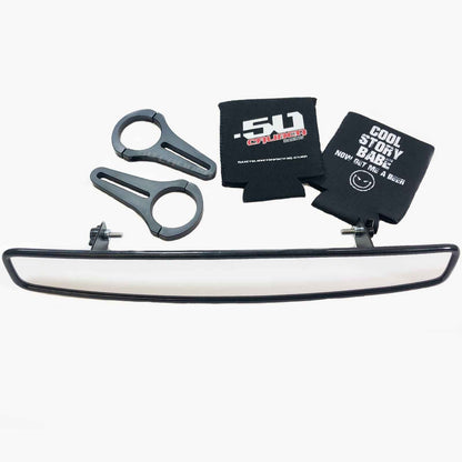 15" Convex Rear View Mirror with Clamps