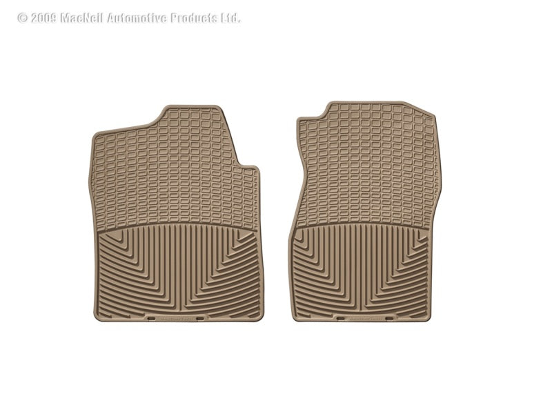 WeatherTech 07+ Chevrolet Silverado GMC Sierra Front Rubber Mats - Tan