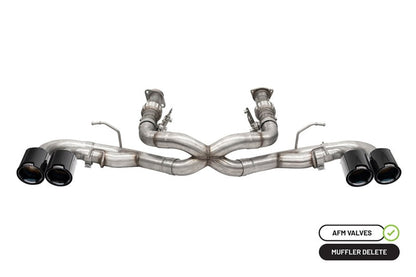 CORSA Performance Corsa 20-23 Chevrolet Corvette C8 RWD 3in Xtreme Cat-Back Exhaust w/4.5in Carbon Fiber Black PVD Tip 21102CFBLK