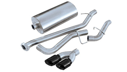 Corsa 02-07 GMC Sierra Reg. Cab/Short Bed 1500 4.8L V8 Black Sport Cat-Back Exhaust 14261BLK
