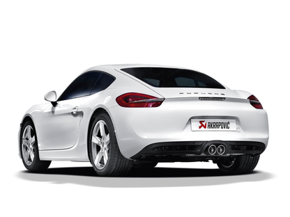 Akrapovic 12-15 Porsche Boxster (981) Slip-On Line (Titanium) w/ Titanium Tips S-PO981SO-HT/1