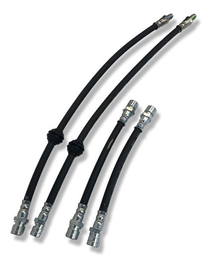 PMB Performance DirectFit Rubber Brake Lines - Set of 4 - 1976-89 Porsche 924/944