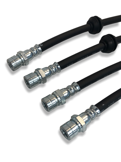 PMB Performance DirectFit Rubber Brake Lines - Set of 4 - 1976-89 Porsche 924/944