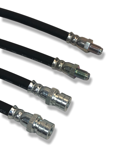 PMB Performance DirectFit Rubber Brake Lines - Set of 4 - 1976-89 Porsche 924/944