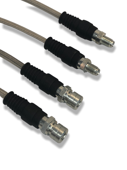 PMB Performance DirectFit Stainless-Steel Brake Lines - Set of 4 - 1976-89 Porsche 924 - 944