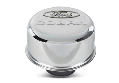 Ford Racing Chrome Breather Cap w/ Ford Cobra Logo 302-225
