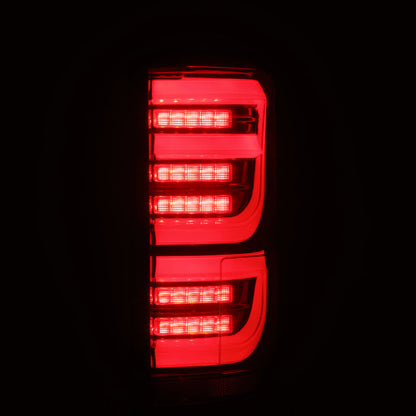 AlphaRex 15-20 Ford F-150 Luxx LED Tail Lights (Pair) Black/Red (Not For Blind Spot Sensor Models) 652050 *Discontinued