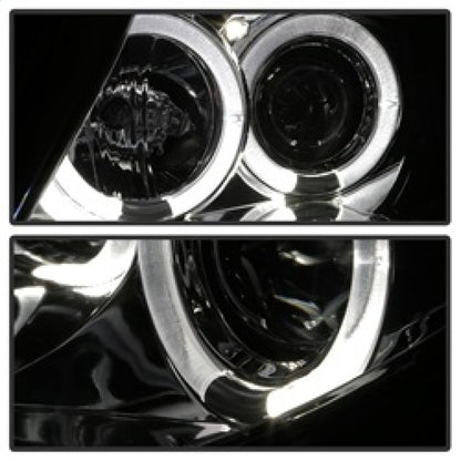 Spyder BMW Z4 03-08 Projector Headlights Halogen Model Only - LED Halo Smoke PRO-YD-BMWZ403-HL-SM 5017413