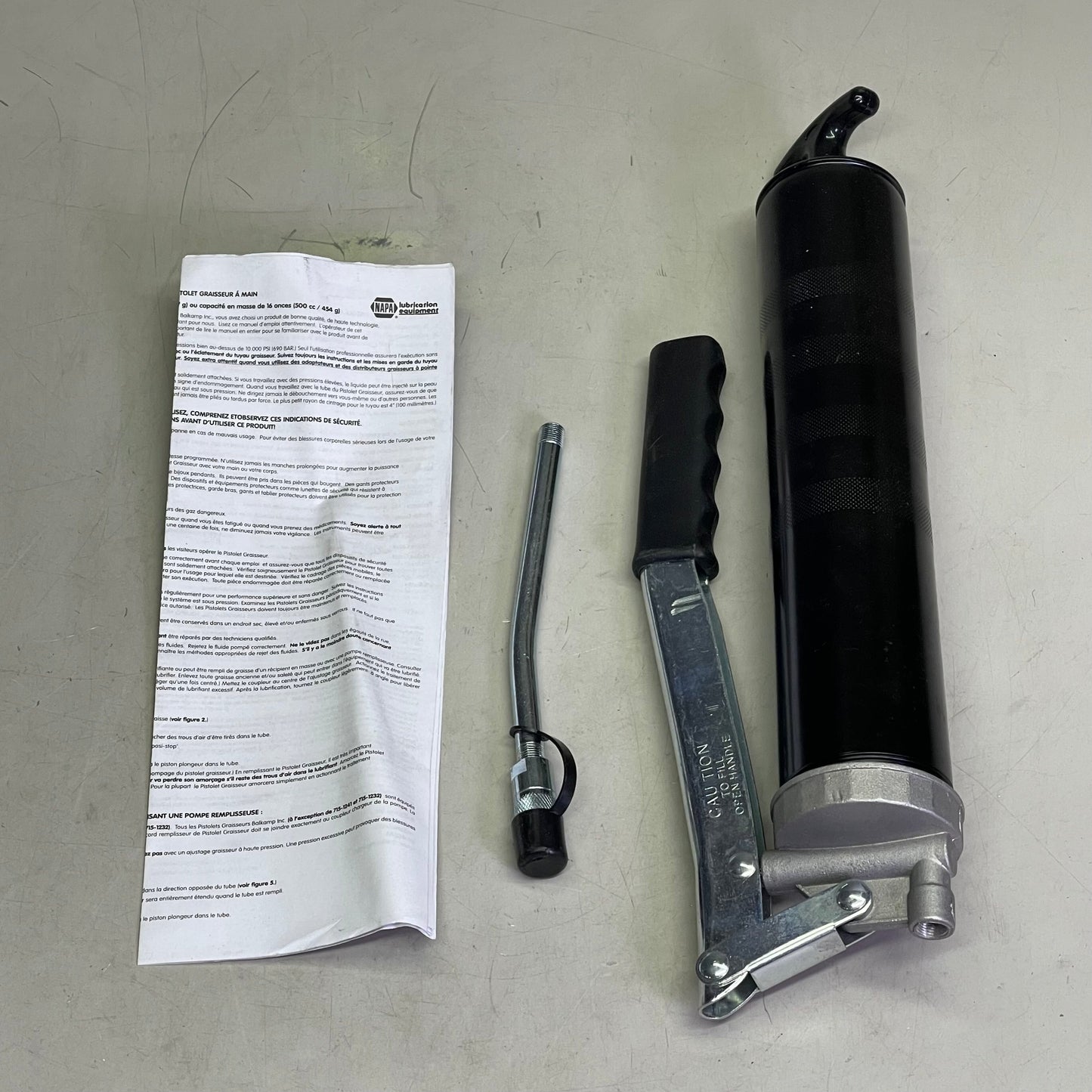 NAPA General Purpose Lever Action Grease Gun 14 oz Standard/ 16 oz Bulk 715-1241