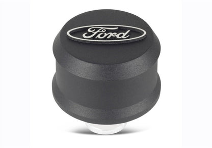 Ford Valve Cover Breather w/ Slant Edge - Alm Black FRD302-435
