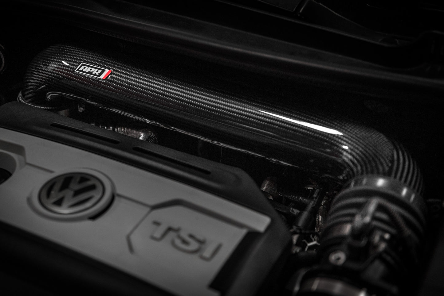 APR Carbon Fiber Intake System: Rear Turbo Inlet Pipe, 1.8T/2.0T EA888 PQ35