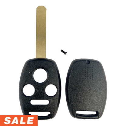 Honda 4 Button Remote Head Key Shell 2005-2013 w/ Chip Slot