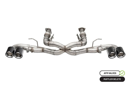 CORSA Performance Corsa 20-23 Chevrolet Corvette C8 RWD 3in Xtreme Cat-Back Exhaust w/4.5in Carbon Fiber Polished Tips 21102CF