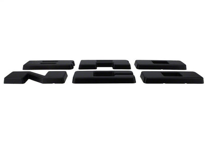 Ford Racing 2021+ Bronco Grille Lettering Overlay Kit - Black M-1447-BLMB