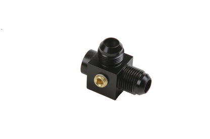 Aeromotive 2x Male AN-08 x ORB-06 Port Tee with Gauge Port