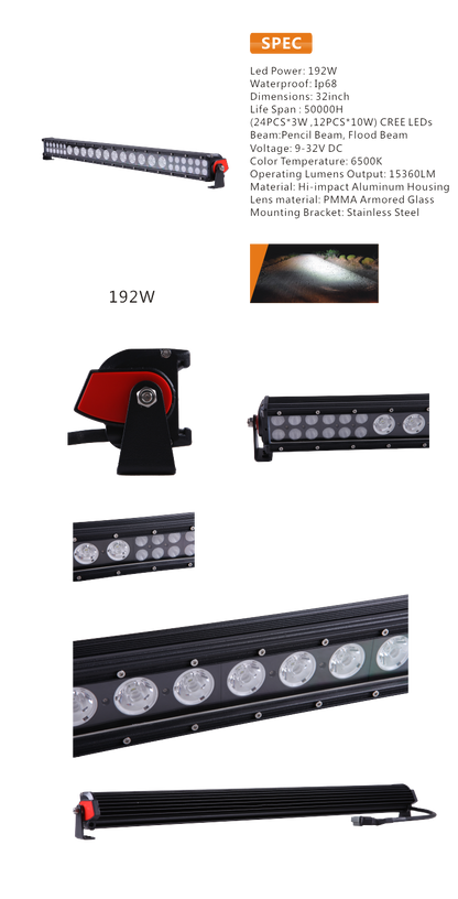 32 inch Remote Controlled LED Light Bar CA Legal
