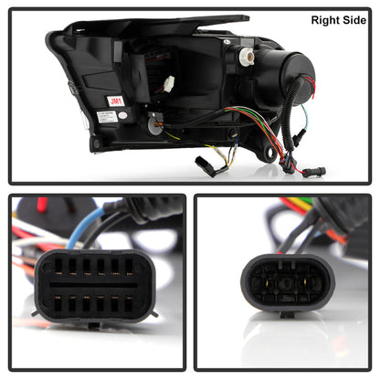 SPYDER 11-13 Dodge Durango (HID Model Only) Projector Headlights - Black PRO-YD-DDU11HIDSI-BK 5088680
