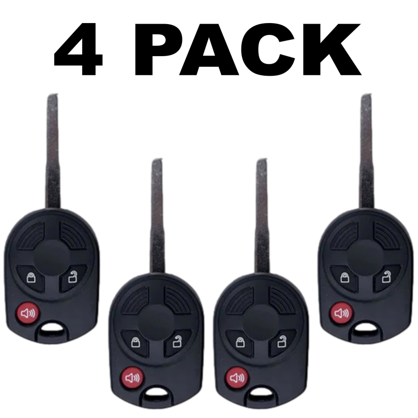 Ford 2013-2019 3 Button High Security Remote Head Key OUCD6000022 (4 Pack)