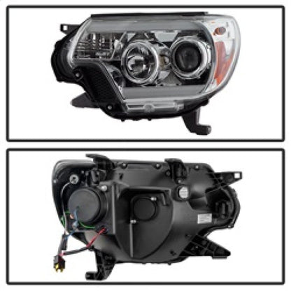 Spyder Toyota Tacoma 12-16 Projector Headlights Light Bar DRL Chrome PRO-YD-TT12-LBDRL-C 5081704