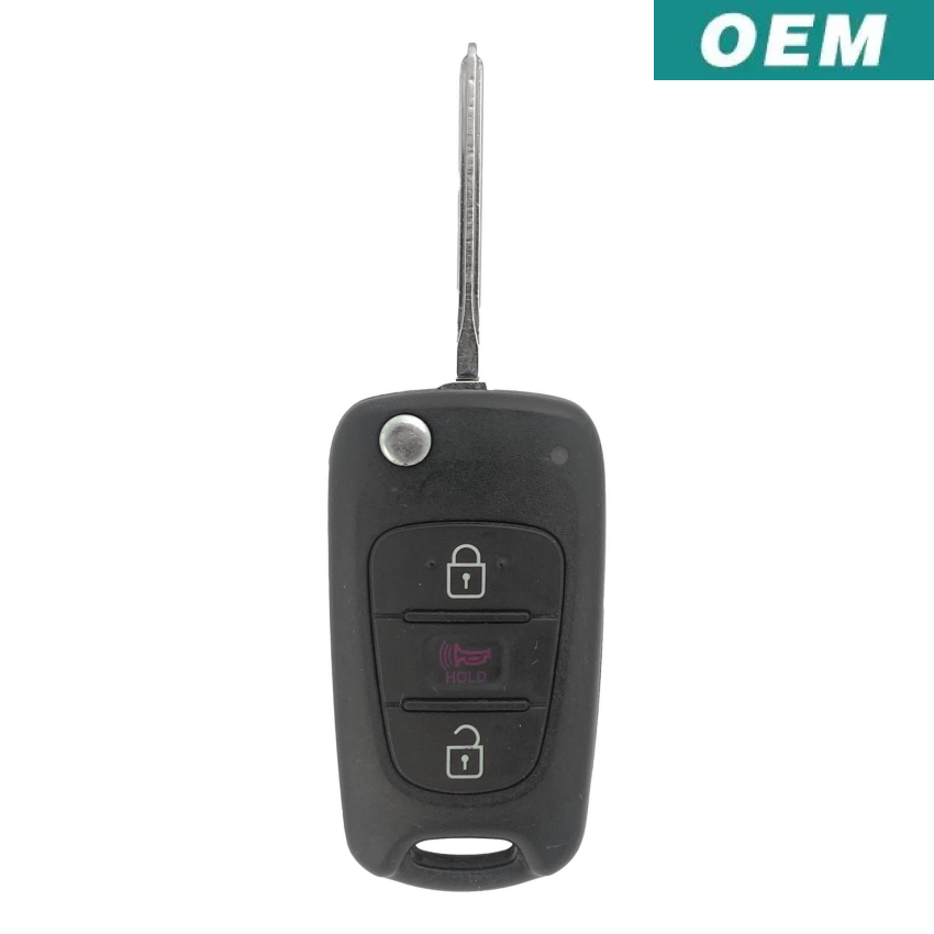 Kia Rio 2012-2013 OEM 3 Button Flip Key Remote TQ8-RKE-3F02