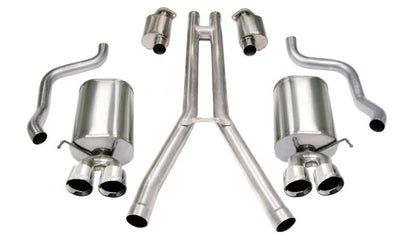 Corsa Performance 04-08 Cadillac XLR 4.6L Polished Sport Cat-Back Exhaust
