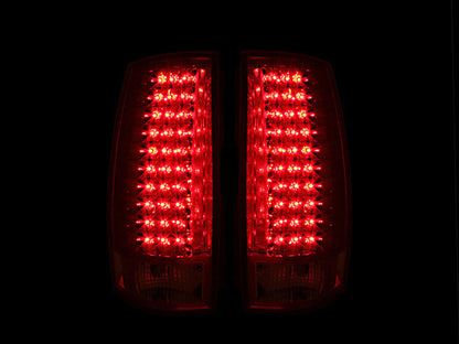 Anzo 2007-2014 Chevrolet Suburban LED Tail lights Red/Clear G4