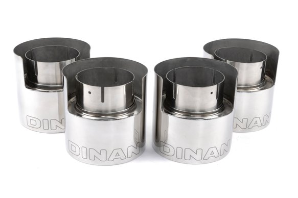 Dinan Valved Axle-Back Exhaust - 2023-2025 BMW M2 Stainless Steel - Polished Tips - G87