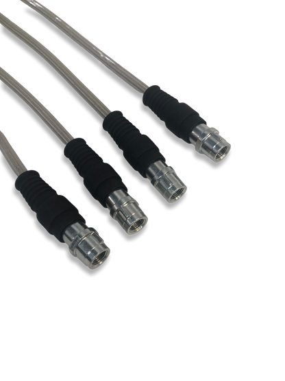 PMB Performance DirectFit Stainless-Steel Brake Lines - Set of 4 - 2016-22 Porsche Boxster/Spyder/Cayman