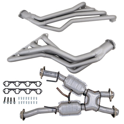 BBK 79-93 Ford Mustang 5.0L 1-5/8 Long Tube Headers w/High Flow Catted X-Pipe (Ti Ceramic) 15312