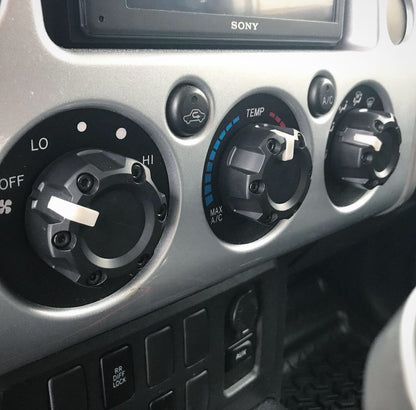 Climate Knobs (FJ Cruiser) - WHITE
