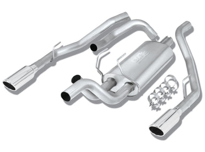 Borla 09-13 Dodge RAM 1500 5.7L CC/SB w/Fact Sngl Exhaust C/B 3x2.5in Single Round Rolled Split Rear