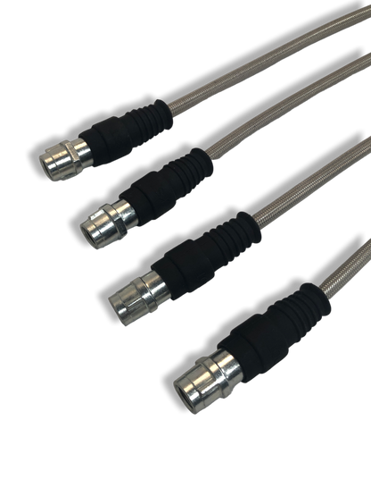 PMB Performance DirectFit Stainless-Steel Brake Lines - Set of 4 - 1997-04 Porsche Boxster