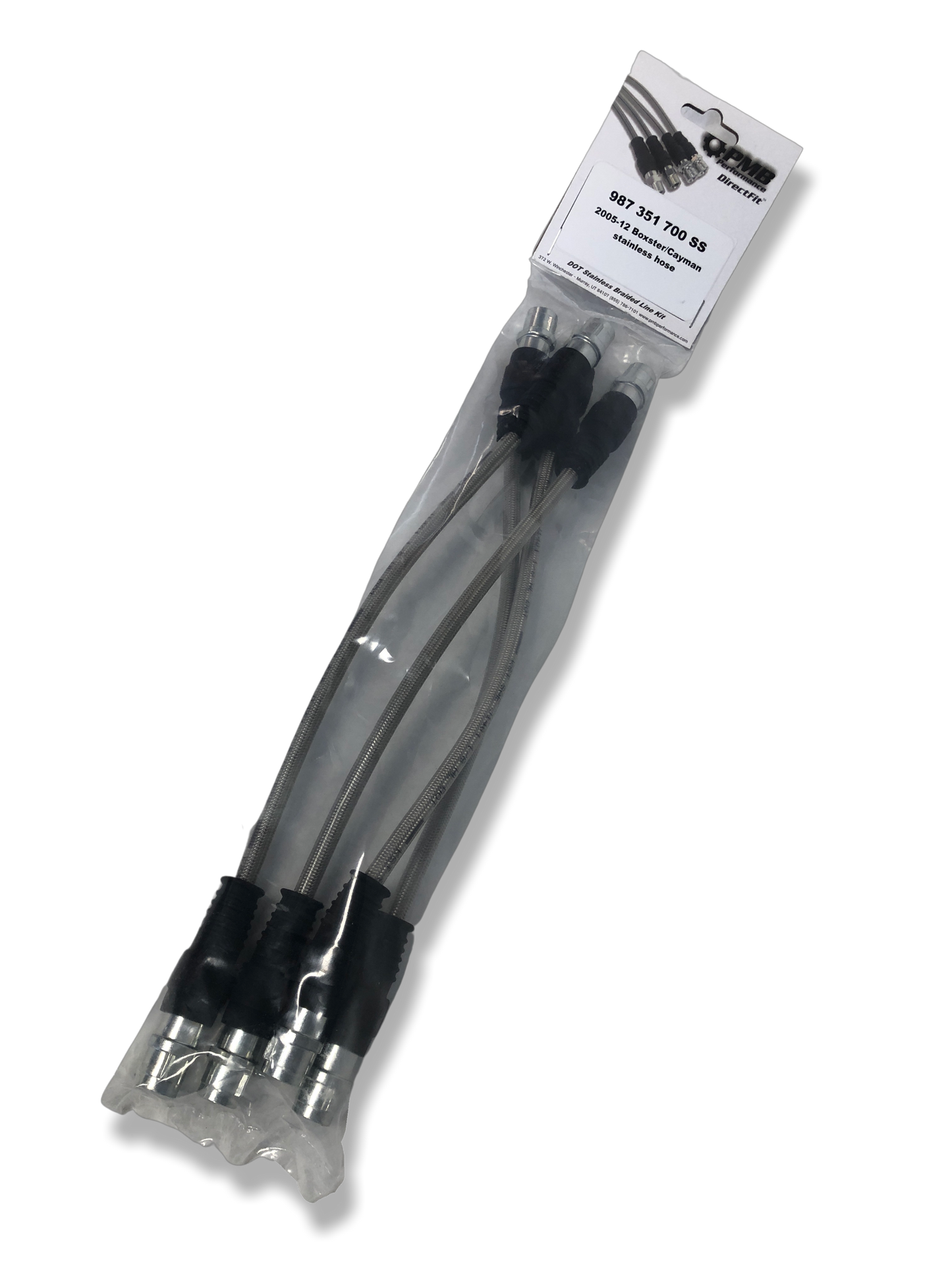 PMB Performance DirectFit Stainless-Steel Brake Lines - Set of 4 - 2017-Present 991/GT3