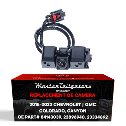 GMC Canyon (2015-2022) / Chevrolet Colorado (2017-2021) w/o HD RearVision OEM Replacement Backup Camera OE Part # 84143039, 22896940, 23334892