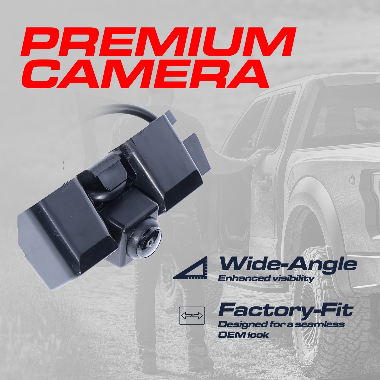 GMC Canyon (2015-2022) / Chevrolet Colorado (2017-2021) w/o HD RearVision OEM Replacement Backup Camera OE Part # 84143039, 22896940, 23334892