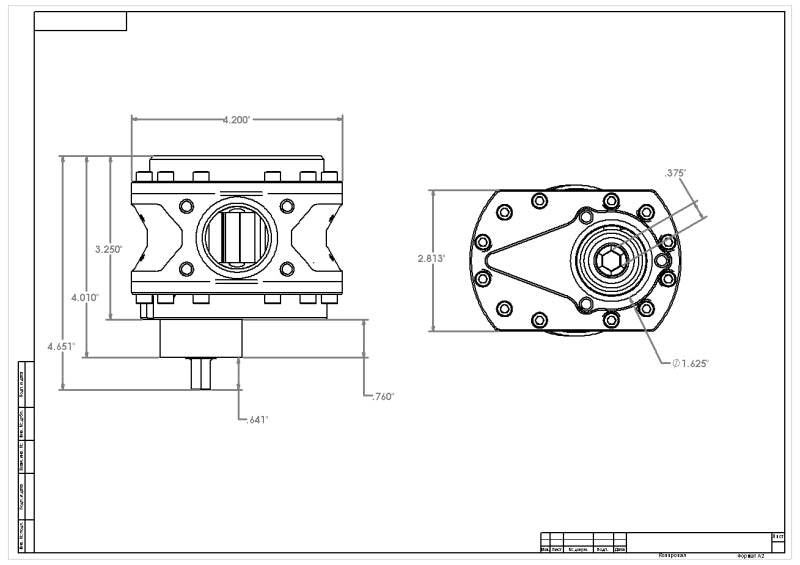 Aeromotive Fuel Pump, Spur Gear, 3/8 Hex, 1.20 Gear, Steel Body 25gpm NITRO