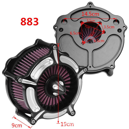 Motorcycle High-Flow Air Intake Filter for Harley-Davidson – Aluminum Alloy