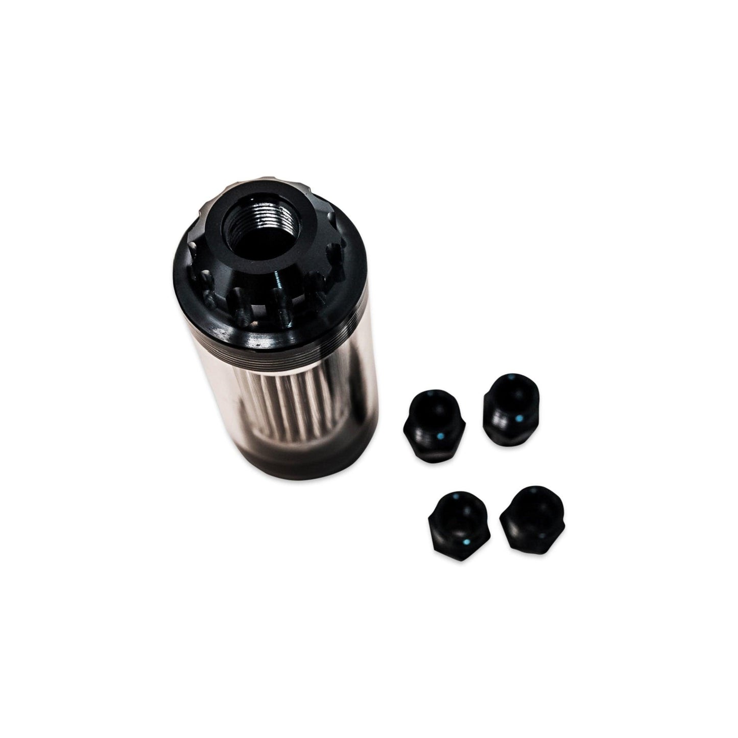 NGR Fuel Filter (Drag Edition) Clear, 40 Micron 200GPH, 8AN-10AN