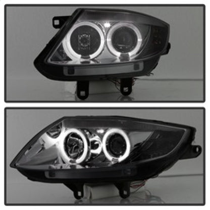 Spyder BMW Z4 03-08 Projector Headlights Halogen Model Only - LED Halo Smoke PRO-YD-BMWZ403-HL-SM 5017413