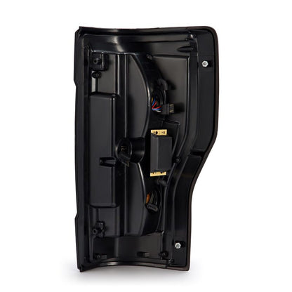 AlphaRex 17-19 Ford F250 Super Duty PRO-Series LED Tail Lights Jet Black (w/o Blind Spot Sensor) 657010 *Discontinued
