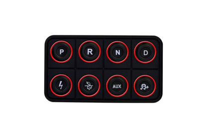 AEM EV 8 Button Keypad CAN Based Programmable Backlighting 30-8400