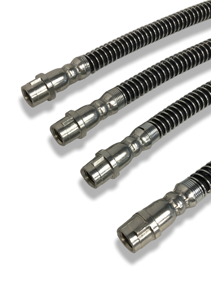 PMB Performance DirectFit Rubber Brake Lines - Set of 4 - 1998-12 Porsche 996/997/GT3