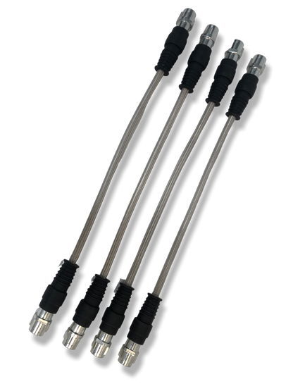PMB Performance DirectFit Stainless-Steel Brake Lines - Set of 4 - 1998-12 Porsche 996/997/GT3