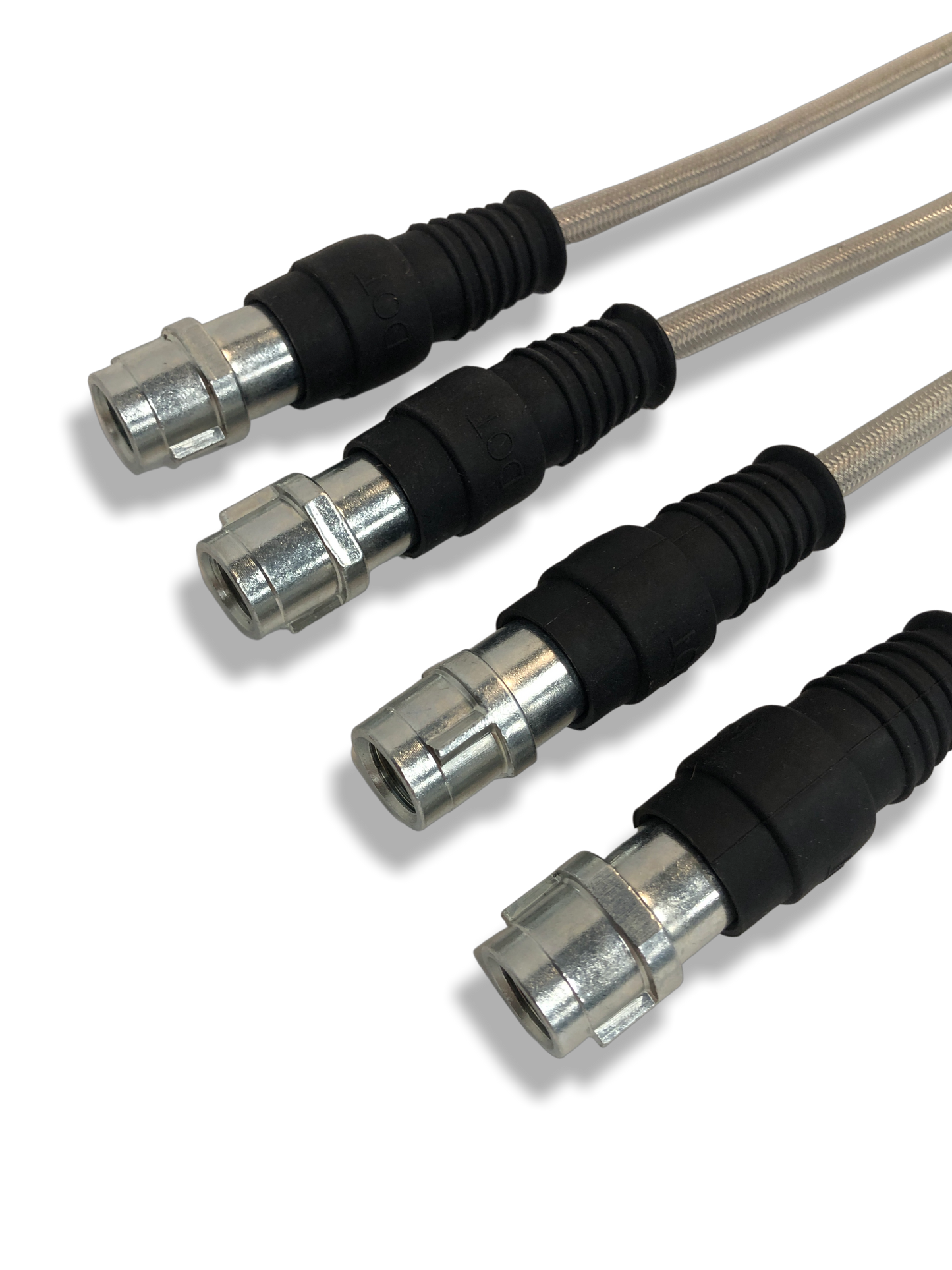 PMB Performance DirectFit Stainless-Steel Brake Lines - Set of 4 - 1998-12 Porsche 996/997/GT3